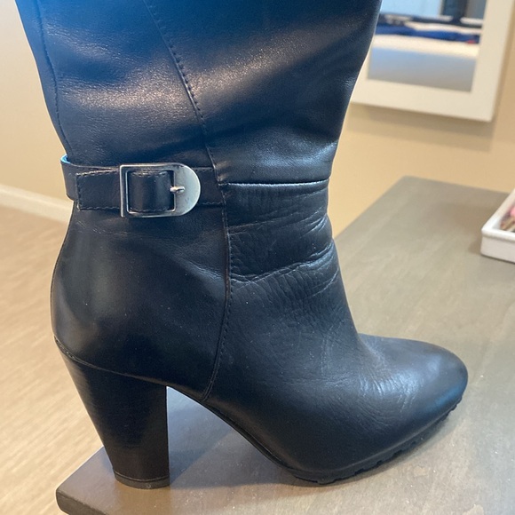 Marc Fisher tall leather heel boot. Rubber good grip sole. Size 5 1/2. - Picture 9 of 12